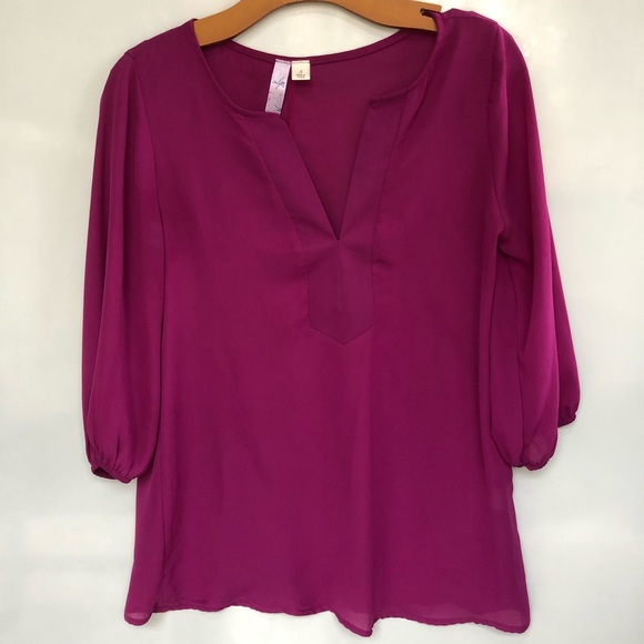 Alya  3/4 sleeve top blouse, size Small - Picture 1 of 5
